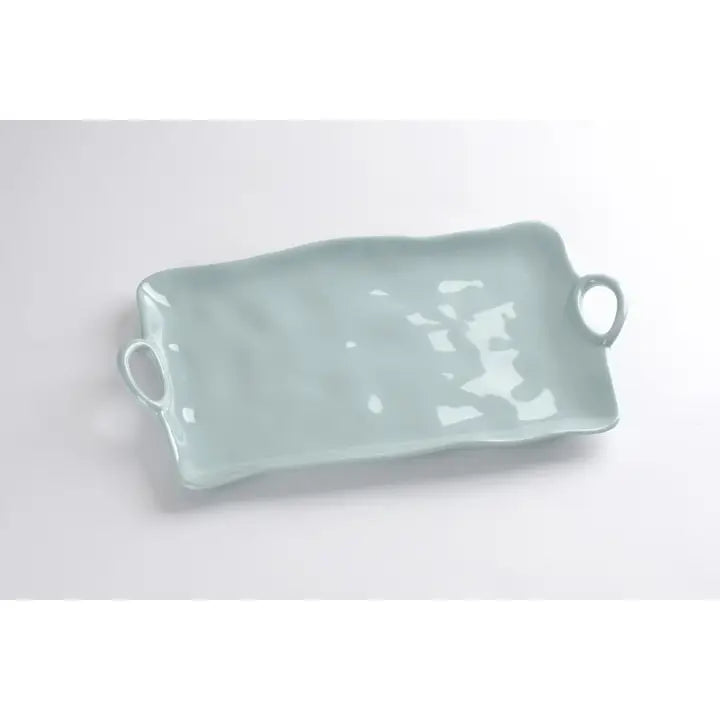 Melamine Aqua Square Large Platter