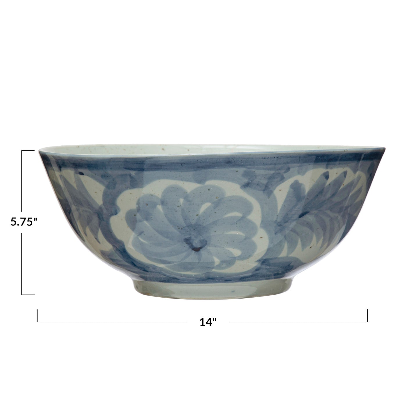 Hand-painted Stoneware Bowl w/ Design
