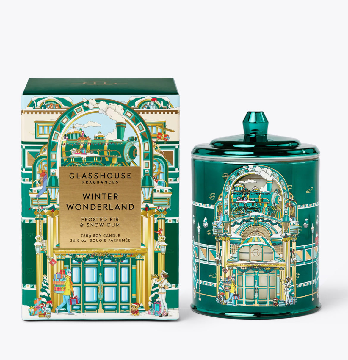 'Winter Wonderland' Glasshouse Candle- 3 Sizes