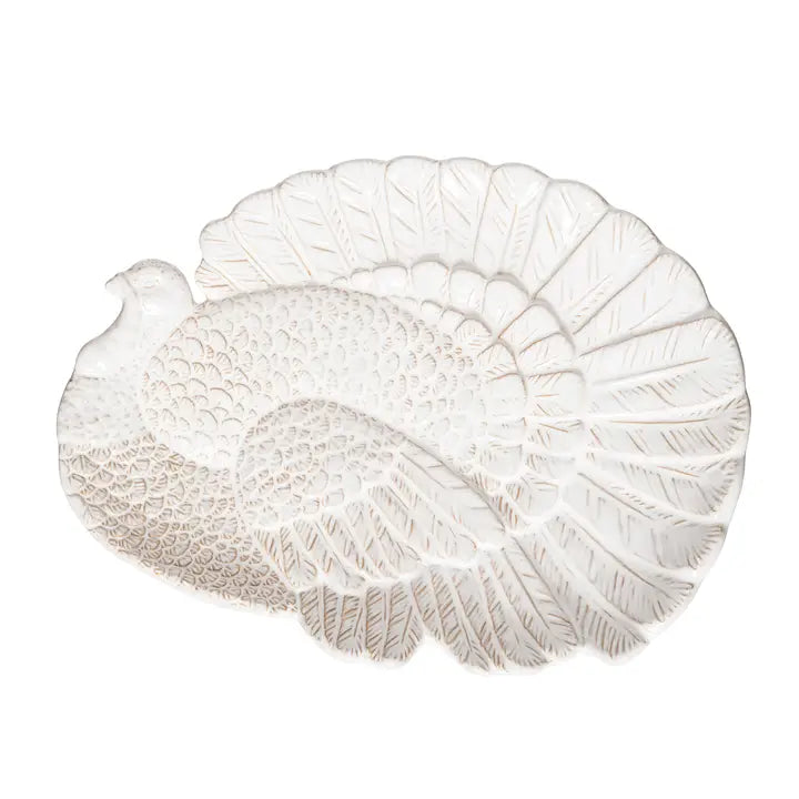 White Turkey Serving Platter