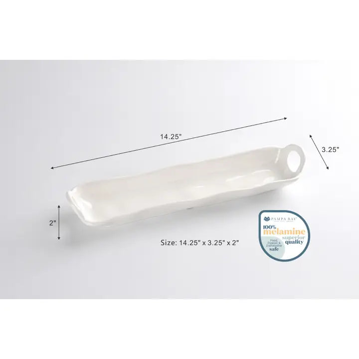 Melamine White Cracker Tray