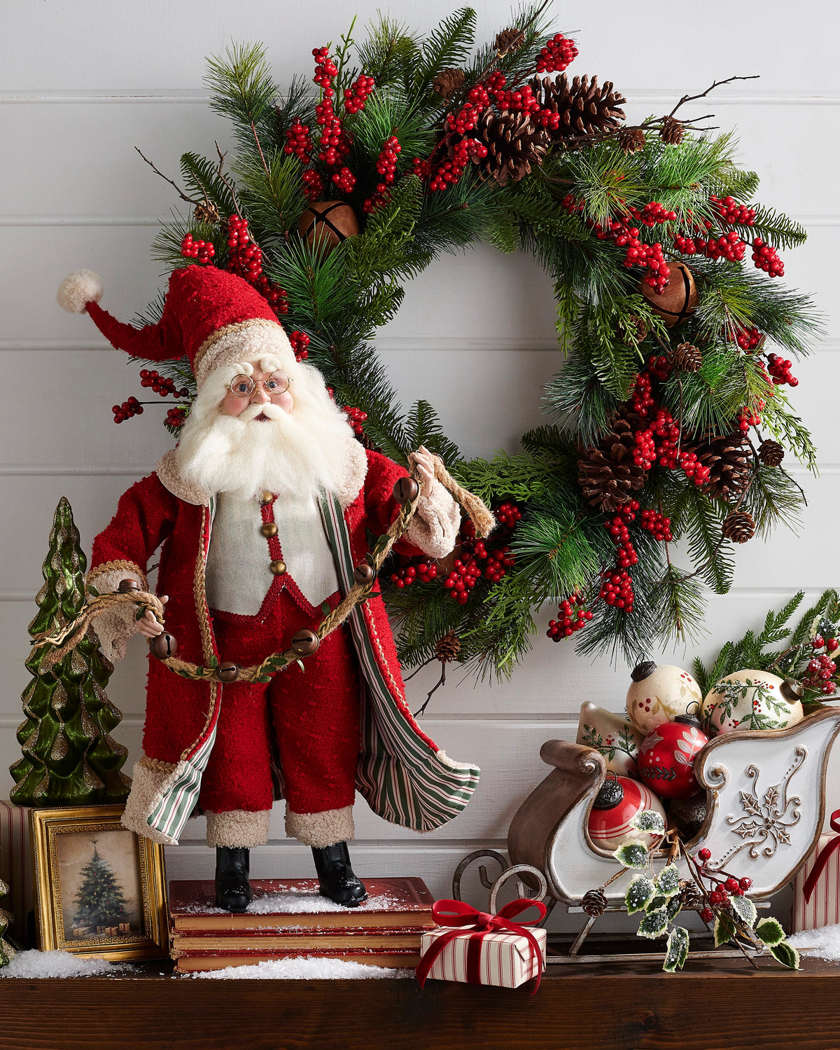 22" Yuletide Santa w/ Bells