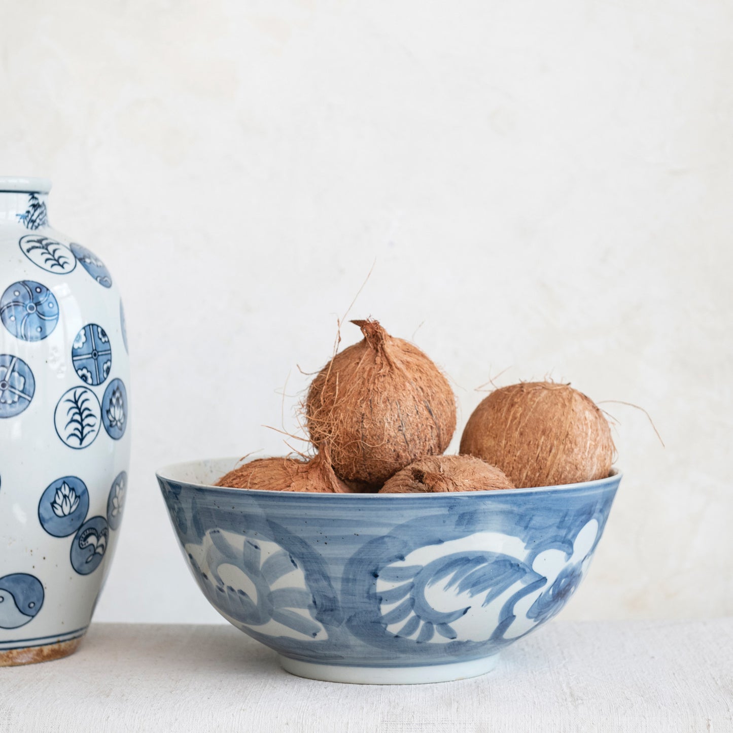 Hand-painted Stoneware Bowl w/ Design