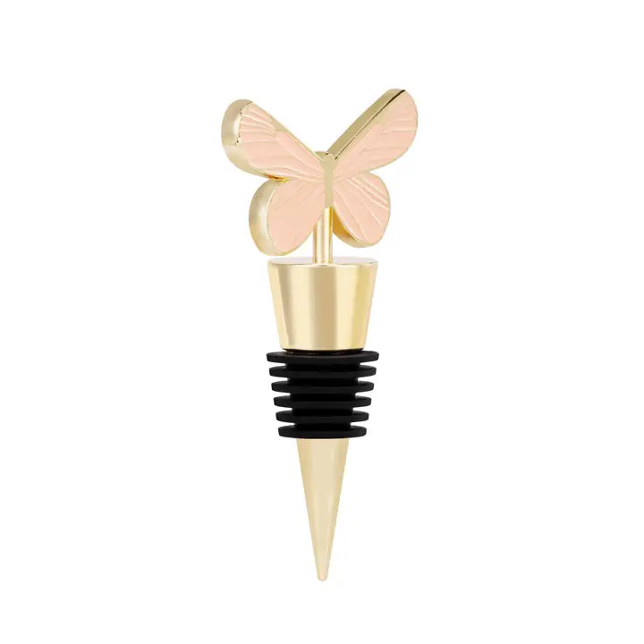 Pink & Gold Butterfly Stopper