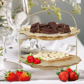 Gold Coast 2 Tier Serving Tray