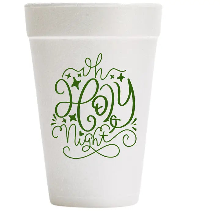Christmas Printed Styrofoam Cups, Various Styles