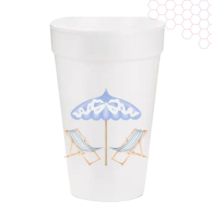 Summer Themed Printed 20 oz. Styrofoam Cups