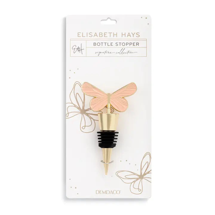 Pink & Gold Butterfly Stopper