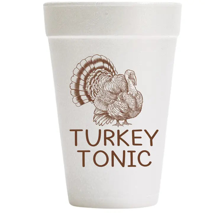 Thanksgiving Printed Styrofoam Cups, Various Styles