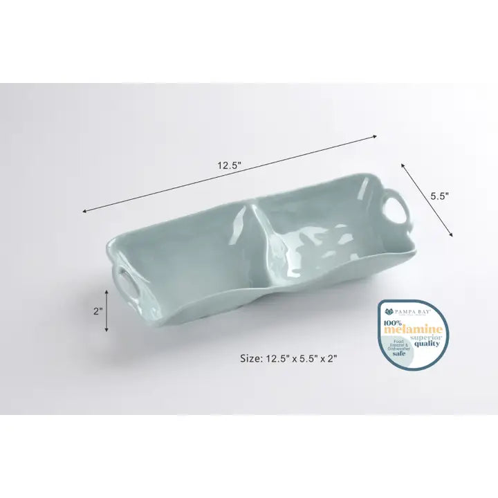 Melamine Aqua 2 Section Server