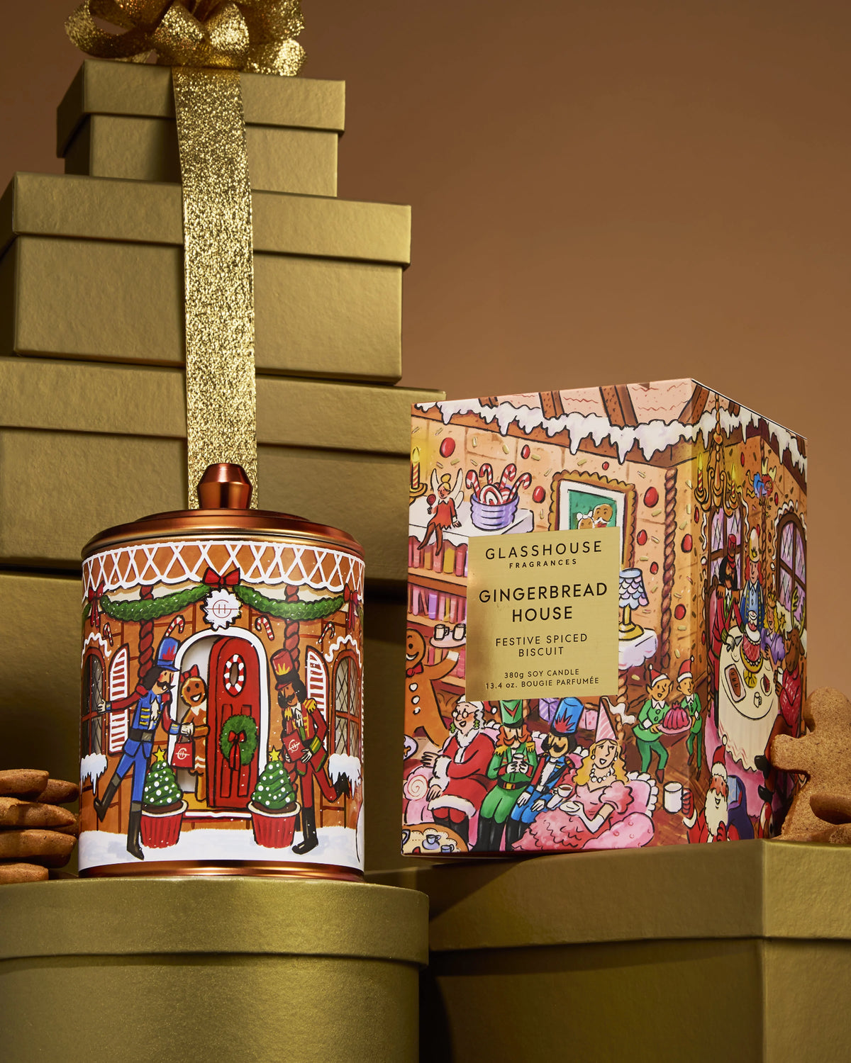 Christmas Glasshouse Candles, Various Scents