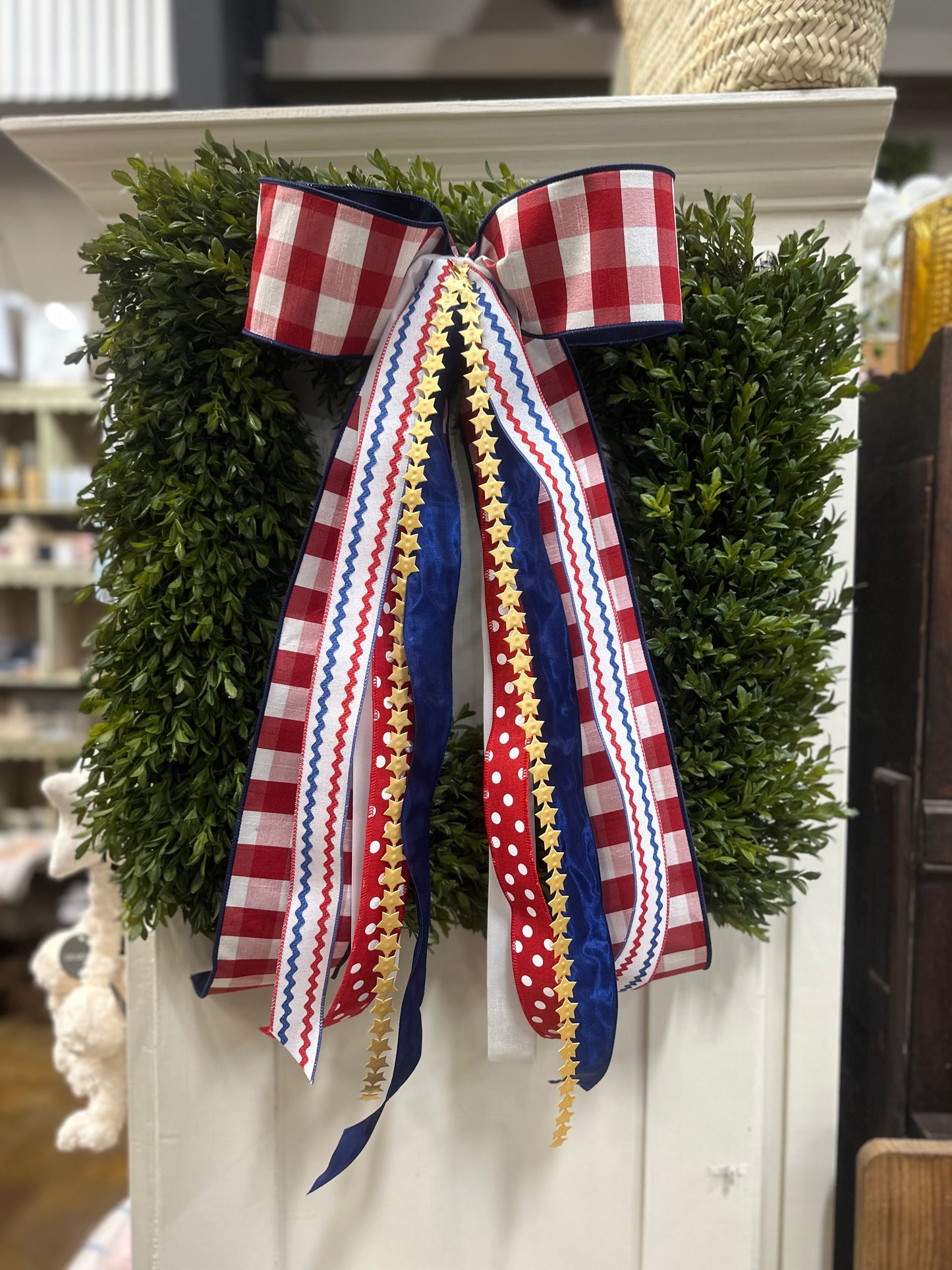 Plaid Bow w/ Festive Tails