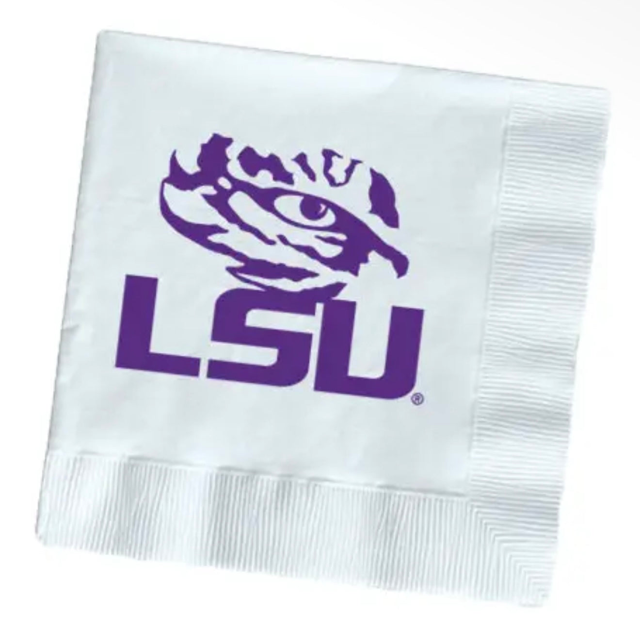 Purple LSU Cocktail Napkins