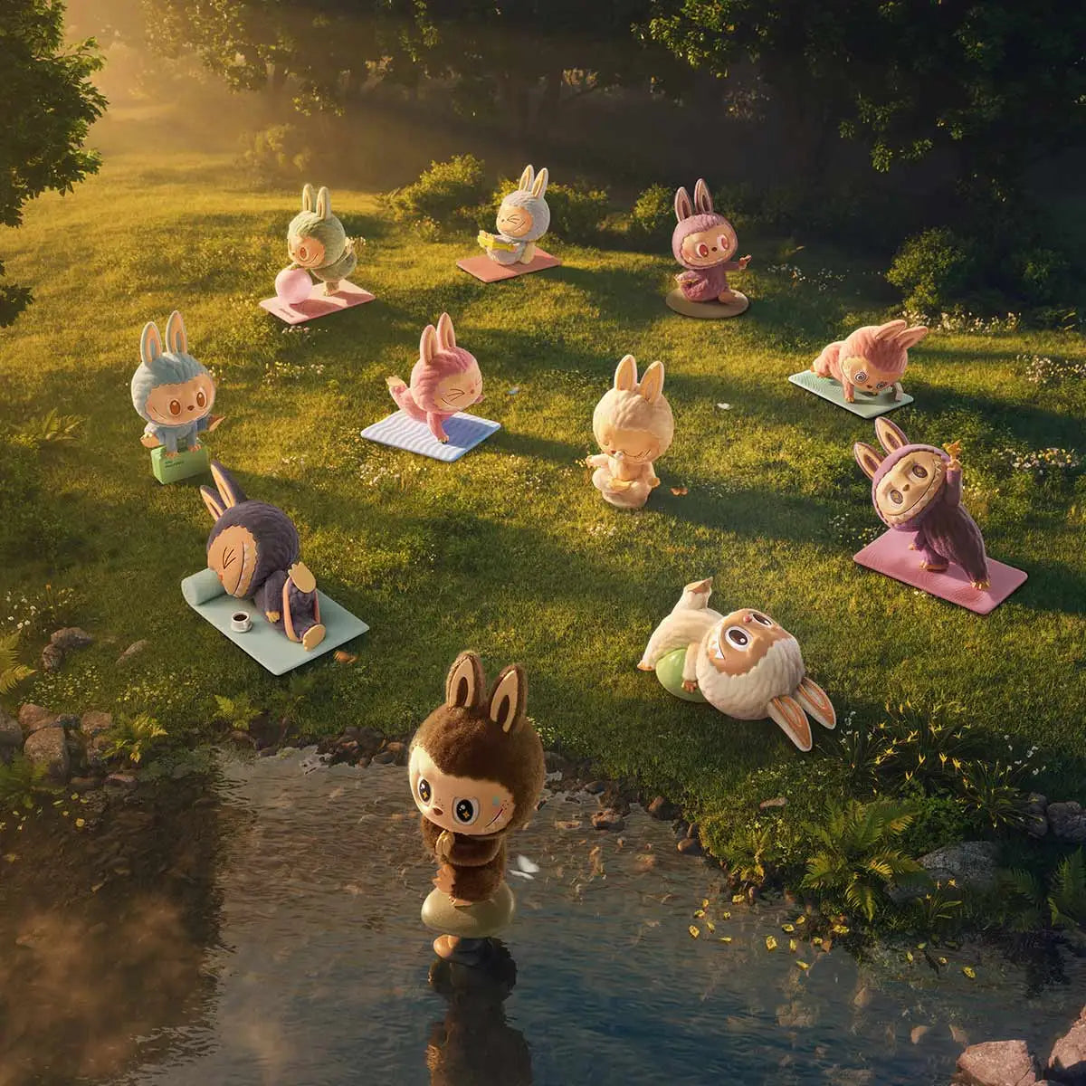 The Monsters- Authentic Lazy Yoga Figurines