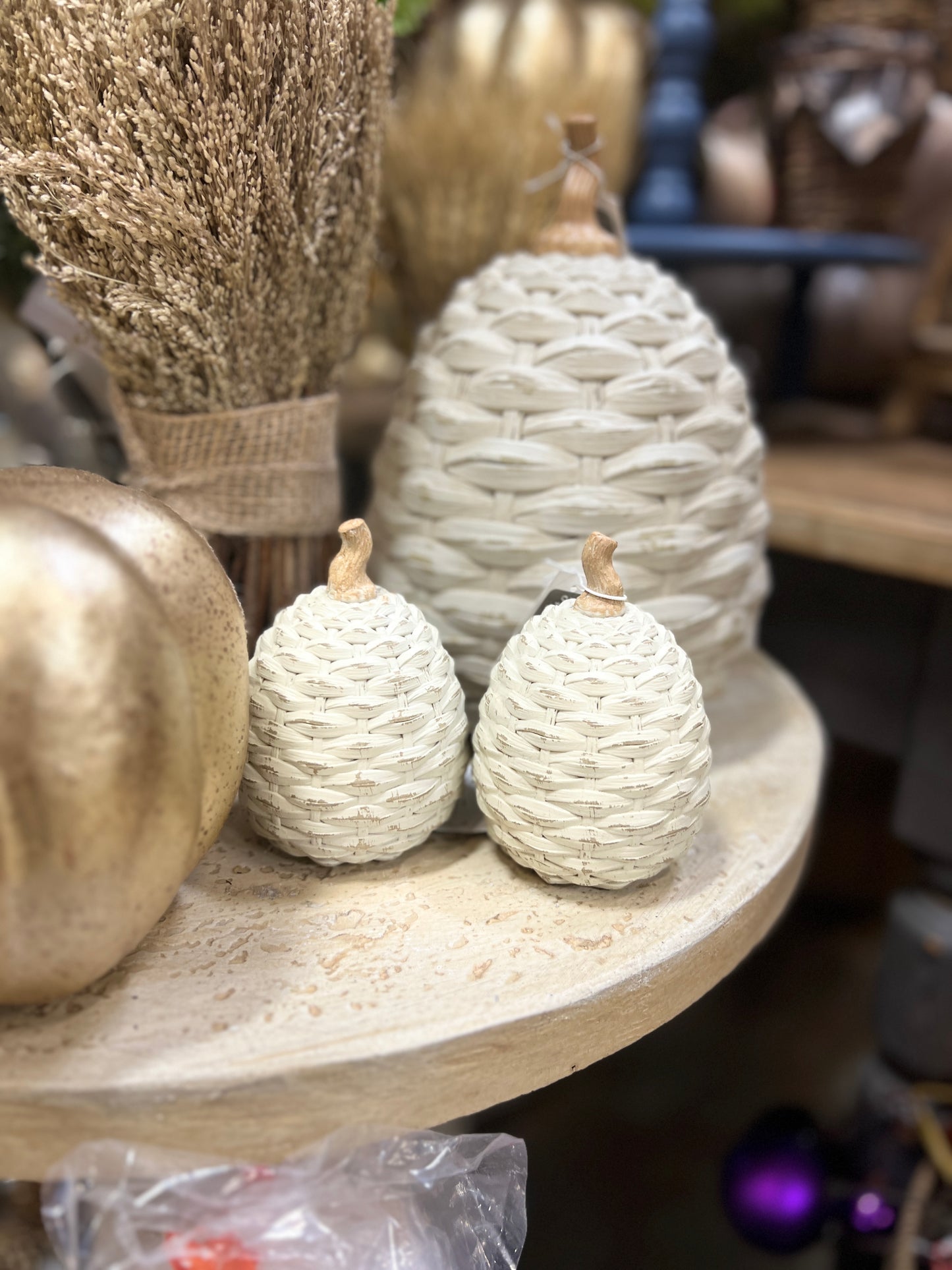 Mini Two Tone Beige Pumpkin