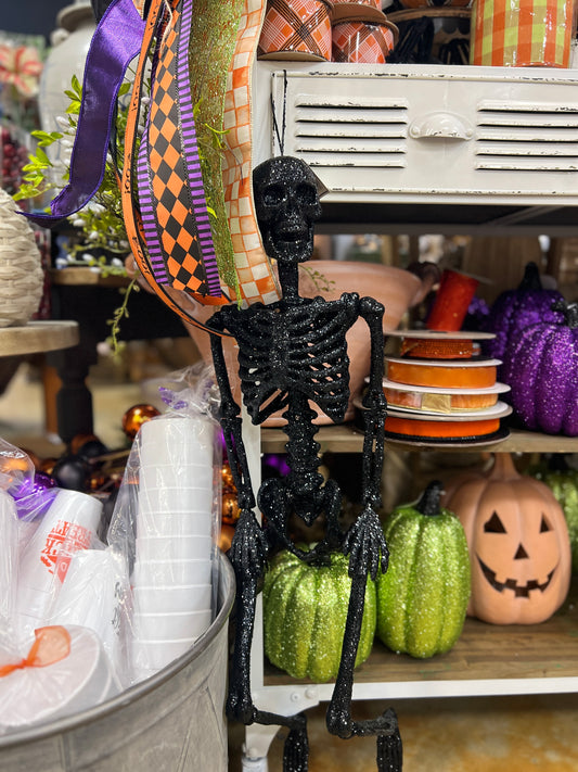 Black Glitter Skeleton
