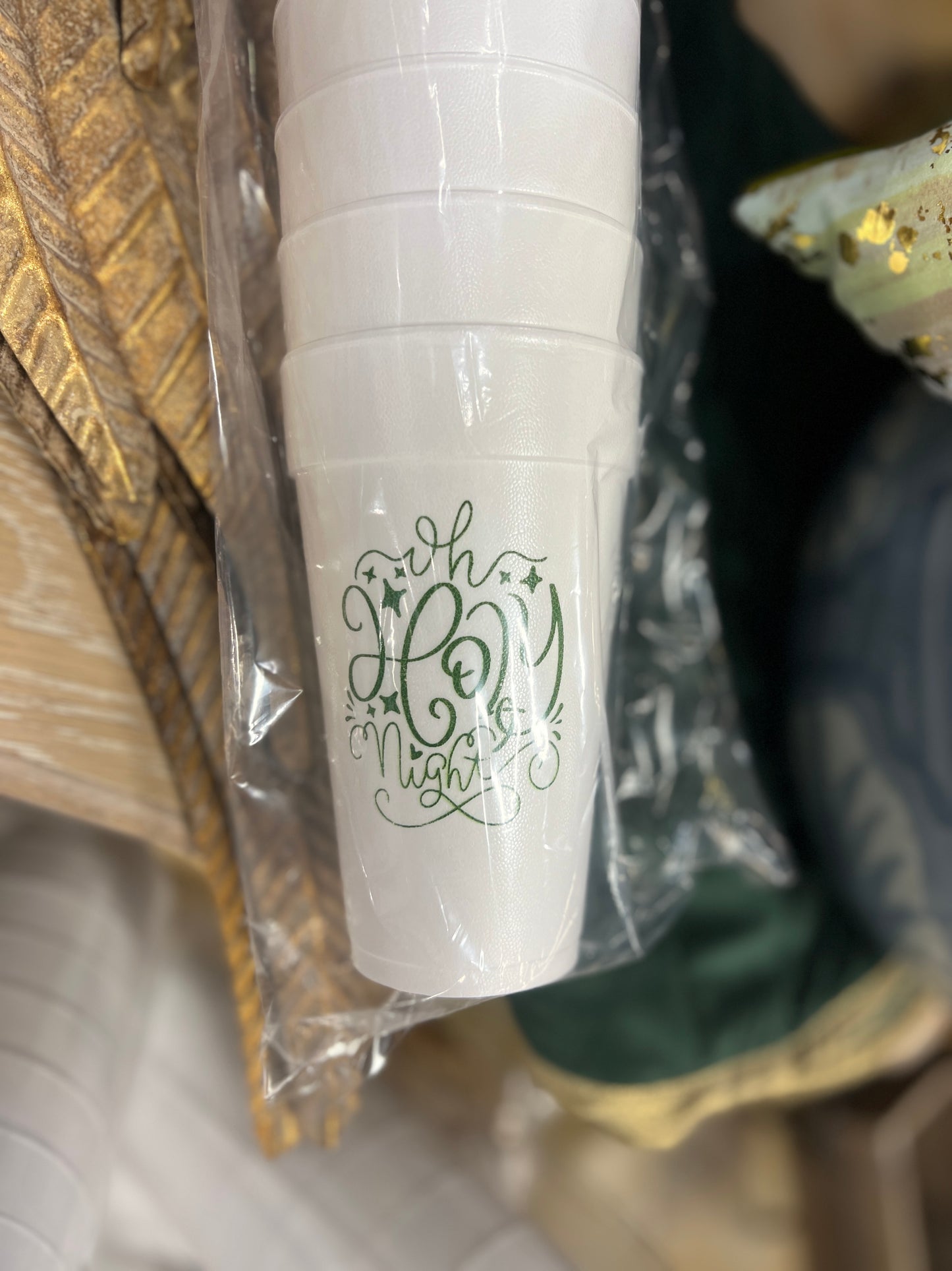 Christmas Styrofoam Cups - 7 Styles