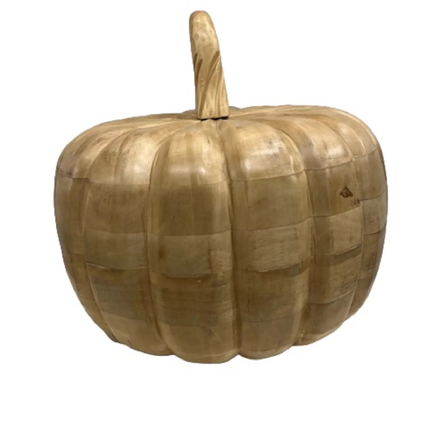 XXL Pumpkin Sun-Bleached Mango Wood Décor