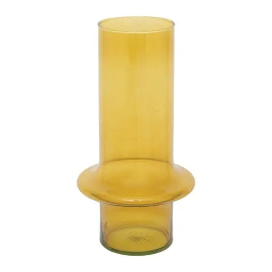 Vase Recycled Glass Yolk Yellow