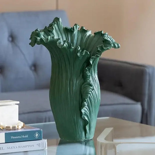 Leaf-Textured Vase
