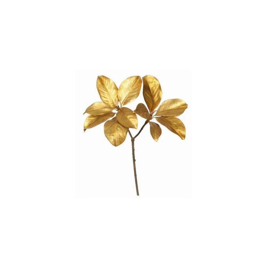 25'' Goldleaf Magnolia Leaf Branch