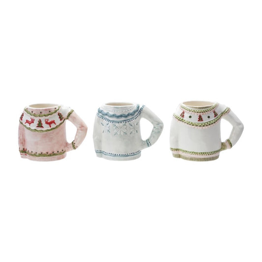 Sweater Shaped Mug, 3 Styles