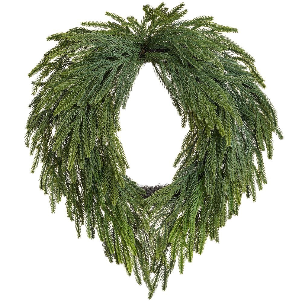 24" Soft Willow Pine Wreath