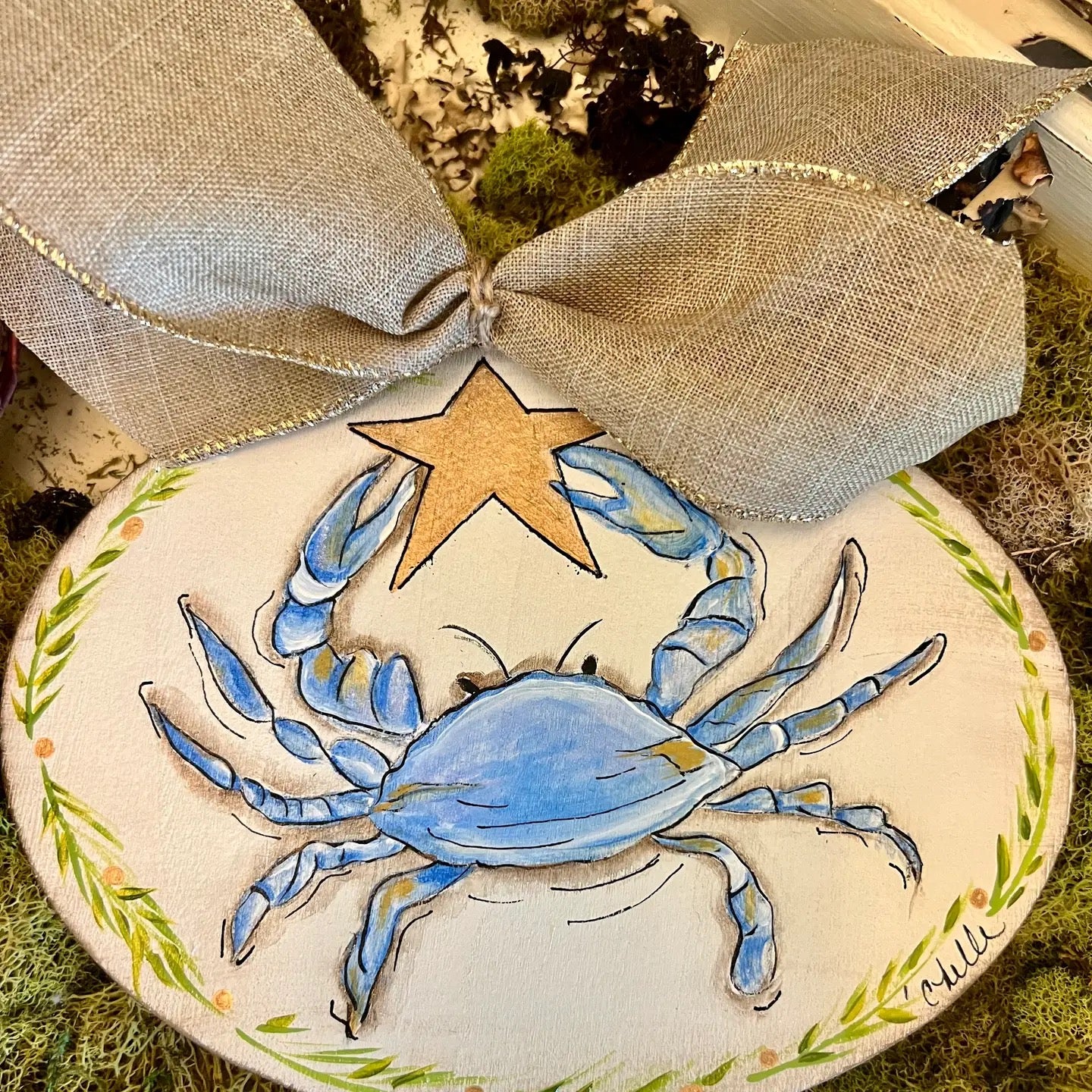Star/Crab Christmas Ornament