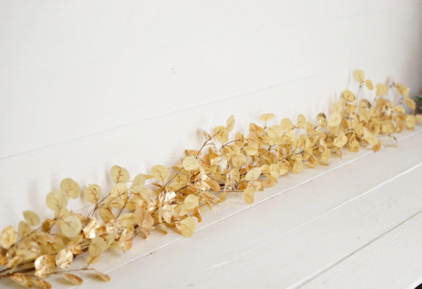 5ft Garland Golden Leaves