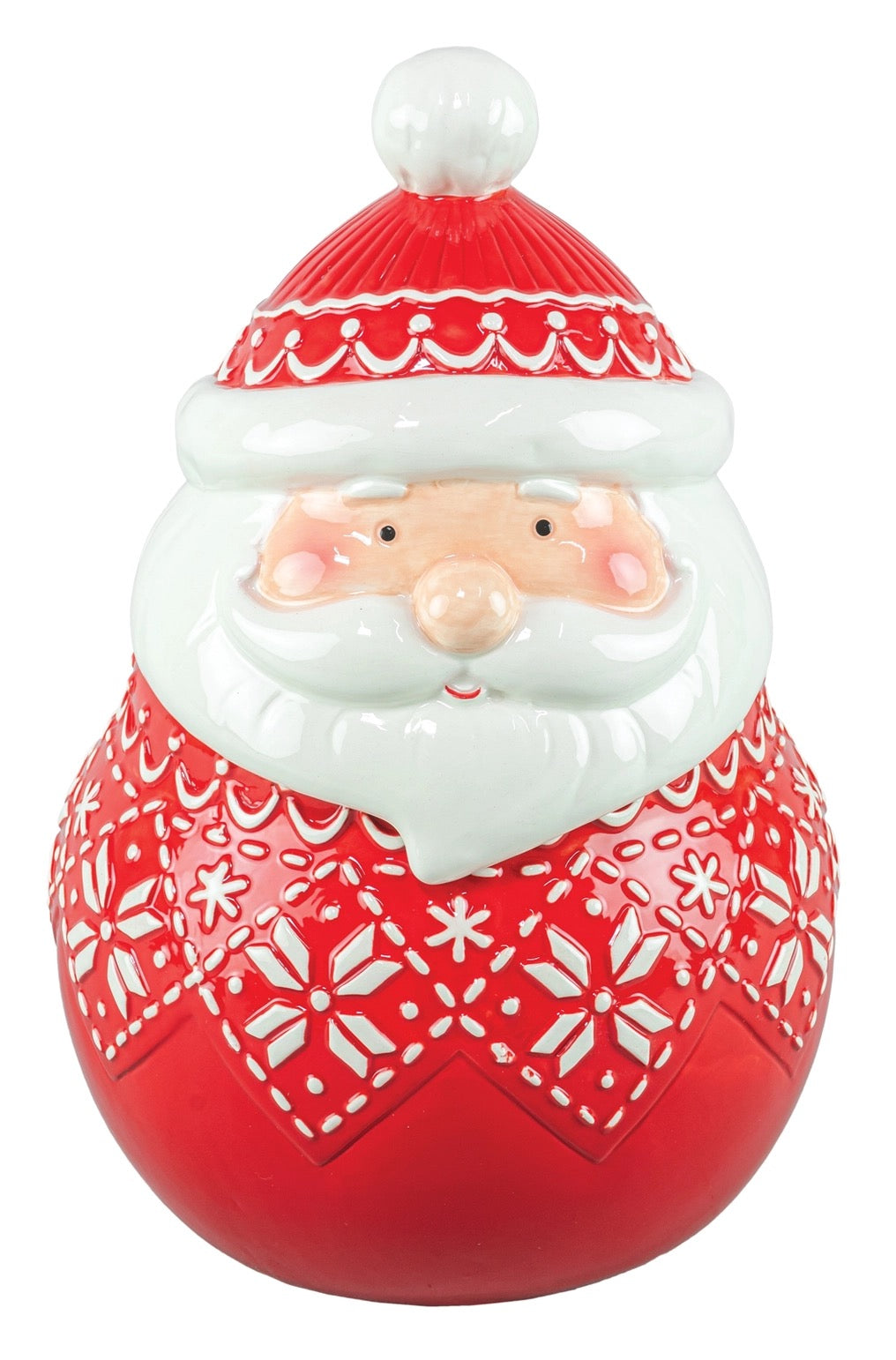 Festive Santa Cookie Jar