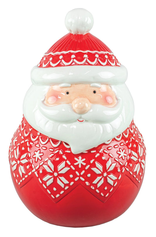 Festive Santa Cookie Jar
