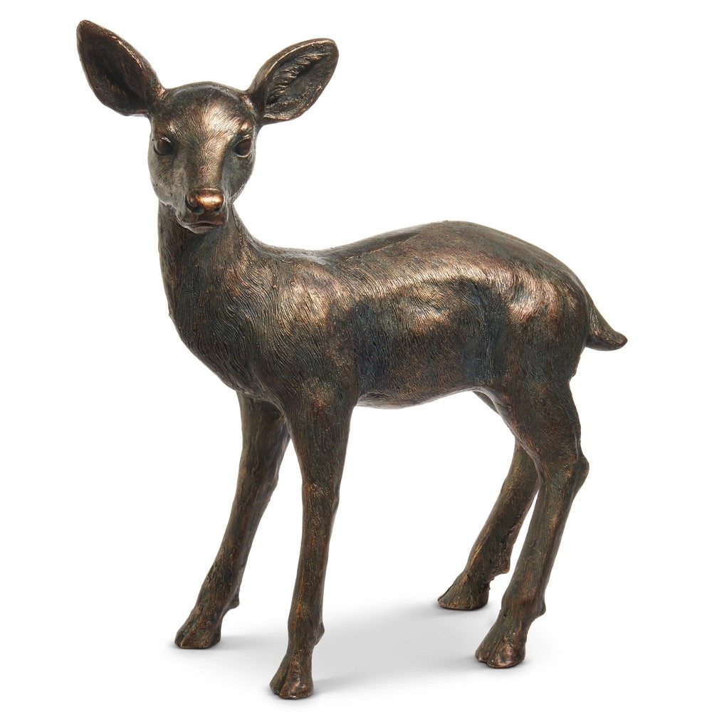 25" Standing Fawn Statue