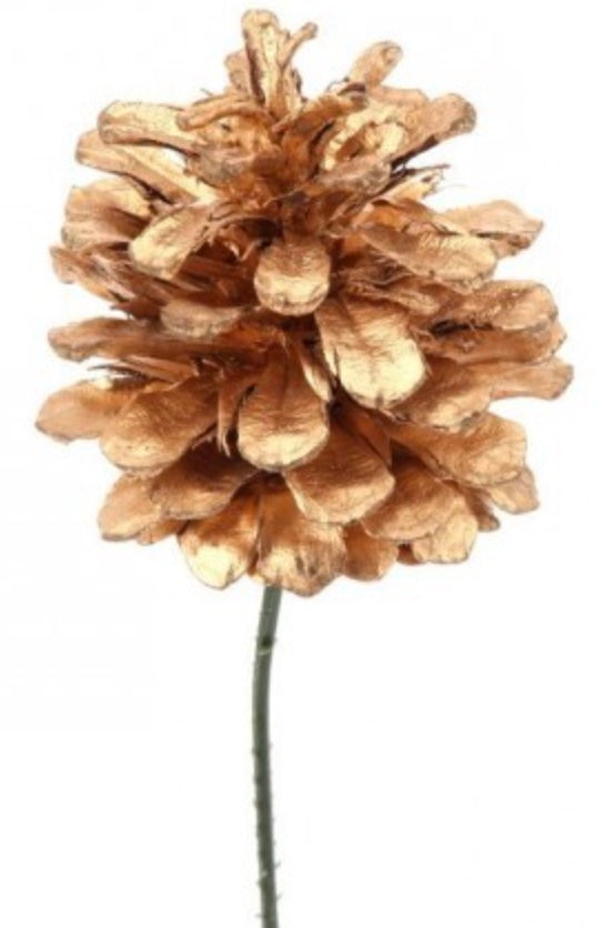 2.5” Gilded Pine Cone Pick
