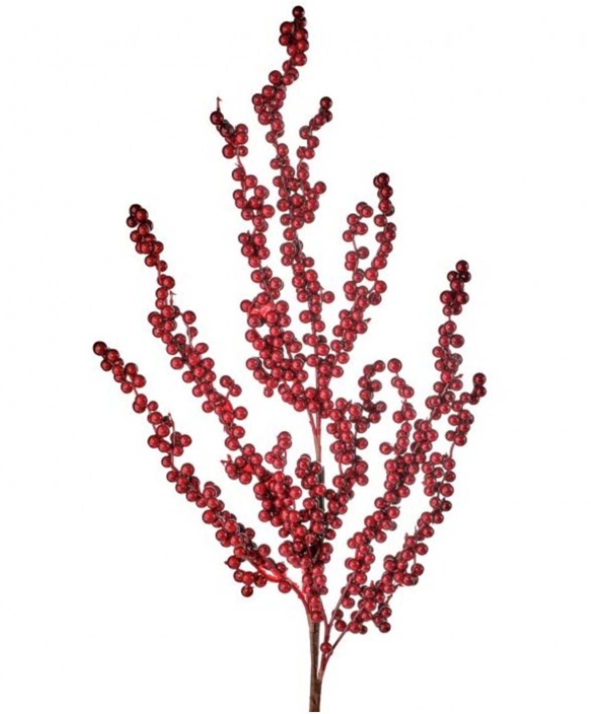 28” Berry Cluster Branch Spray – Burgundy & Red