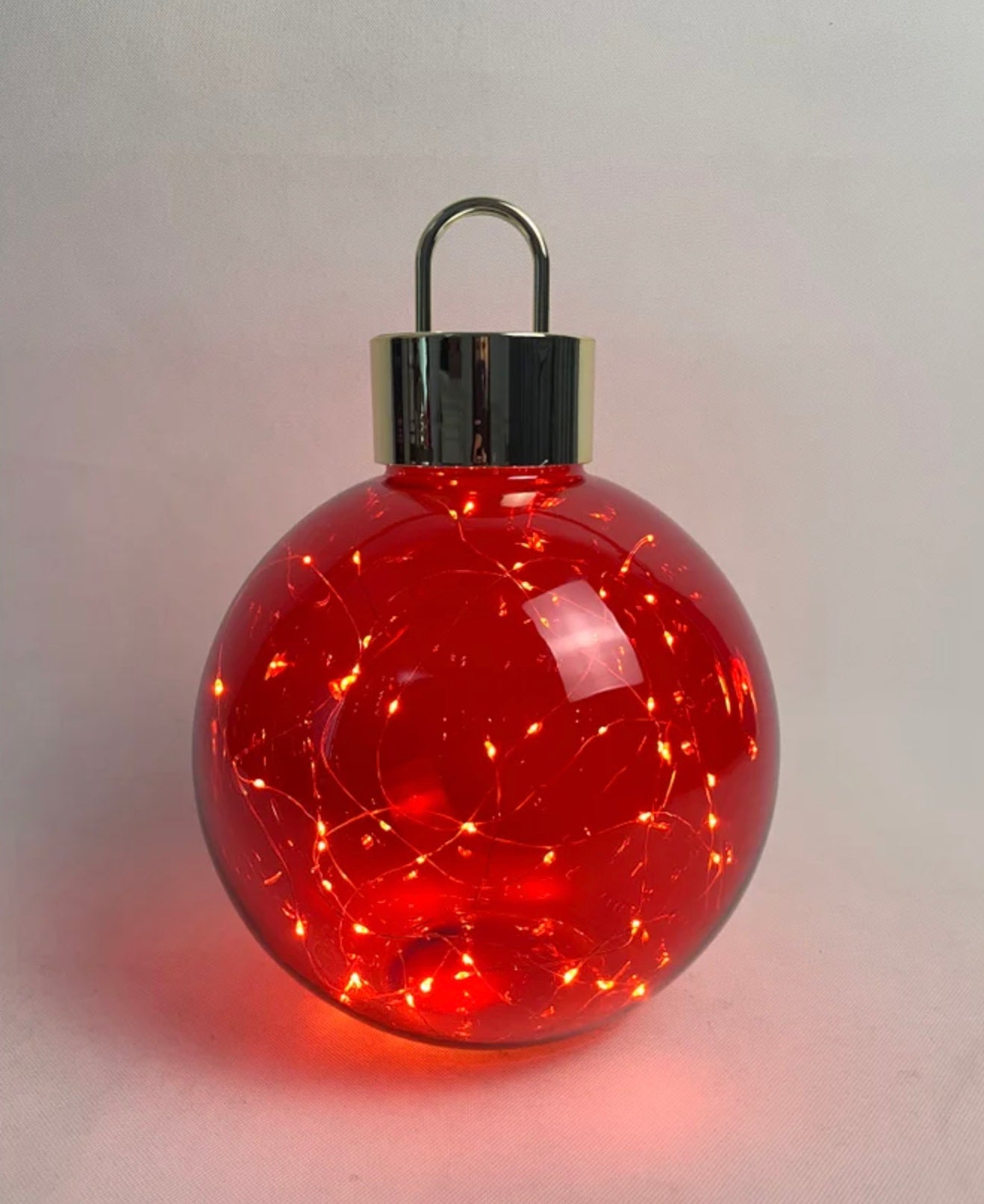 250mm Red Straight Ball Ornament