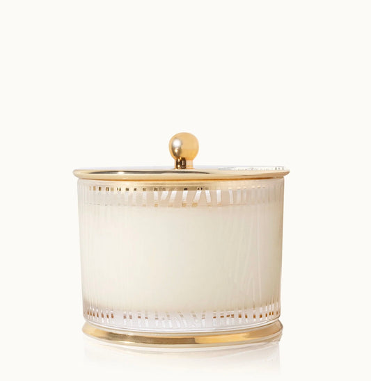 ‘Frasier Fir’ Gilded Frosted Wood Grain Candle