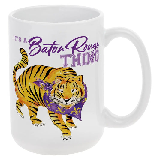 Mug 14 oz. Purple Prowling Tiger Collegiate