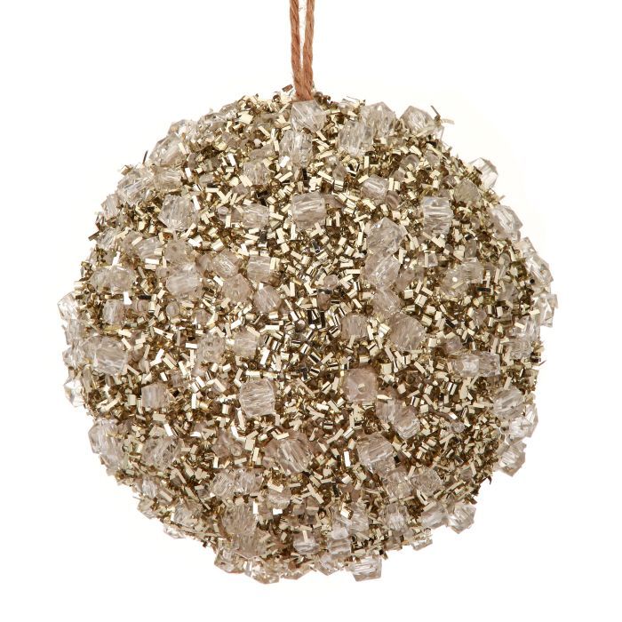 4" Diamond Ice Ball Ornament