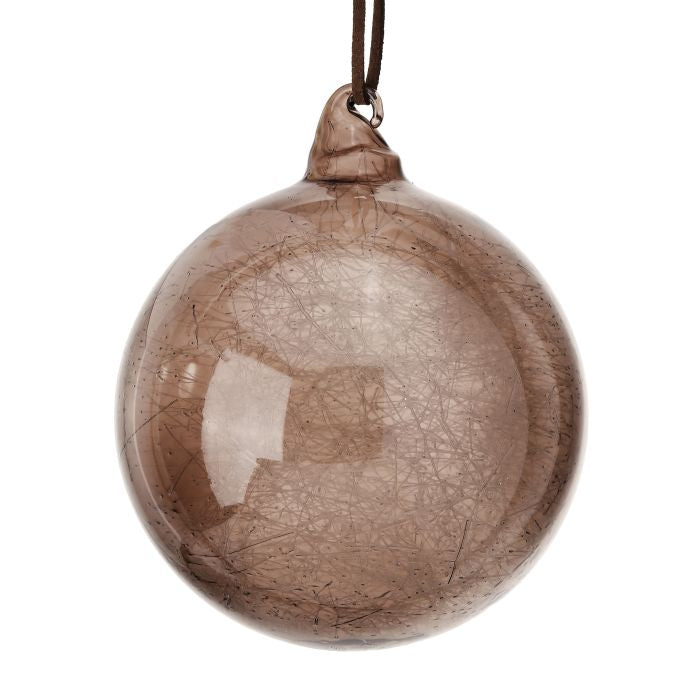 4" Spun Glass Ball Ornament, 3 Colors