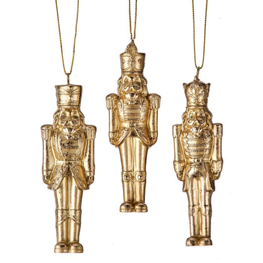 4" Resin Gilded Nutcracker Ornament