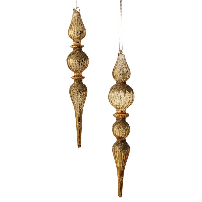 11" Mercury Glass Ornament