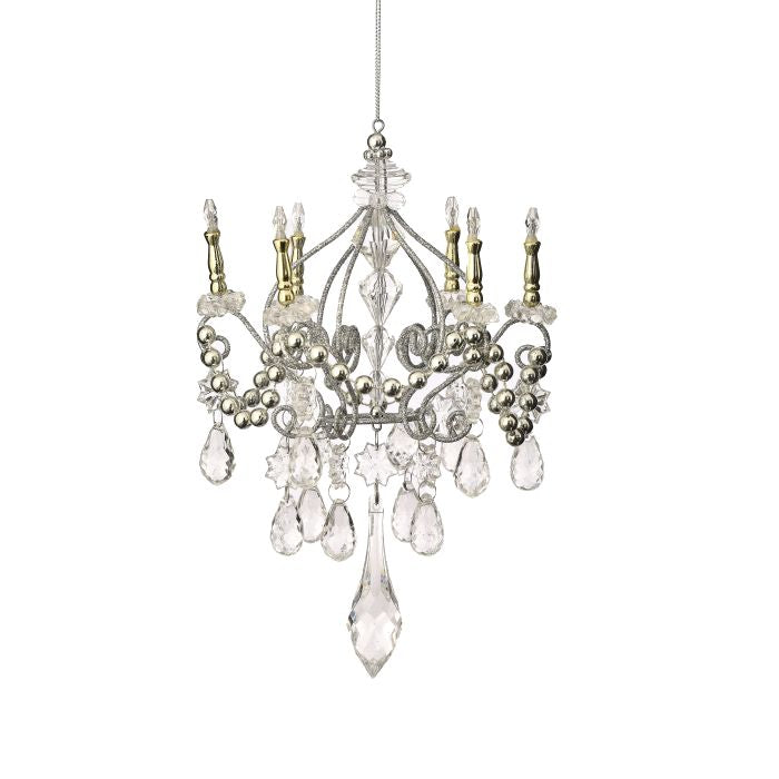 9" Metal Crystal Deluxe Chandelier Ornament
