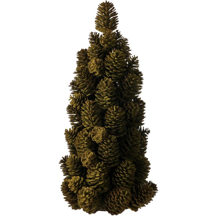17” & 22” Flocked Pinecone Tree, 2 Sizes