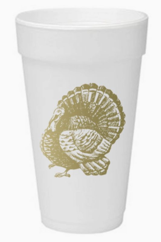 Vintage Turkey Styrofoam Cups