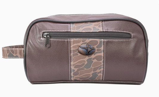 Brown Camo Men's Toiletry  Bag