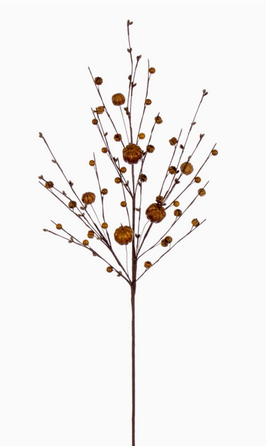 32” Olive Pumpkin Spray