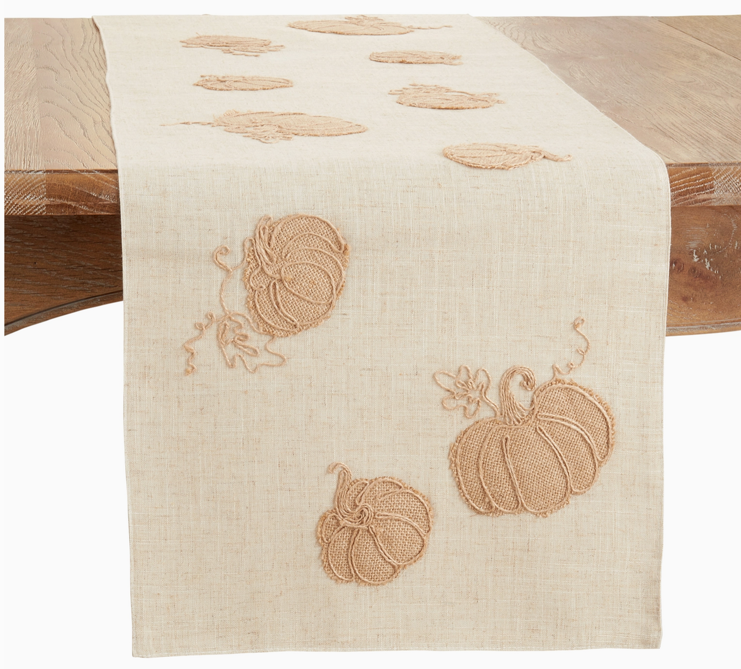 Embroidered Pumpkins Runner