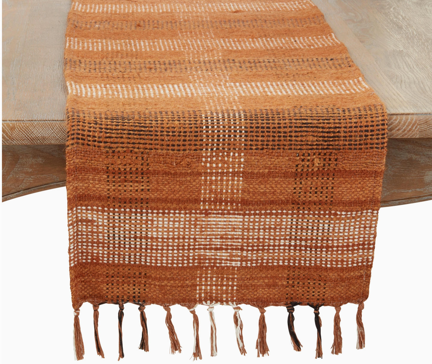 Vintage Rustic Plaid Table Runner