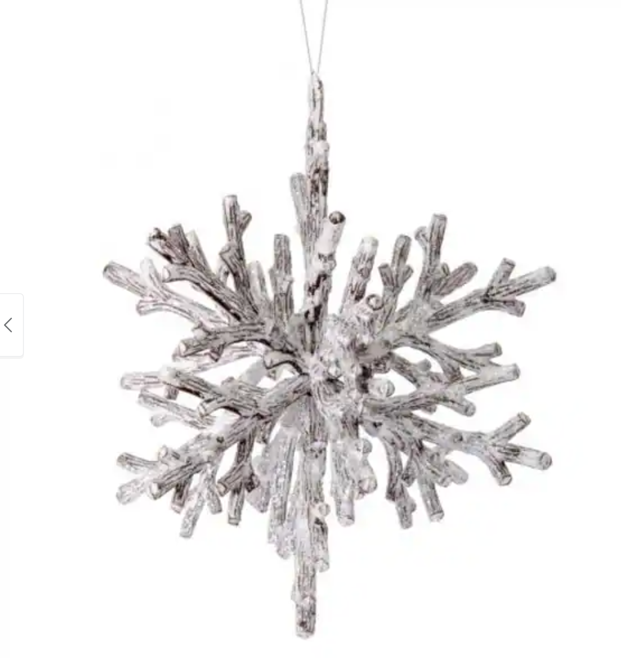 Frosted Snowflake Ornament