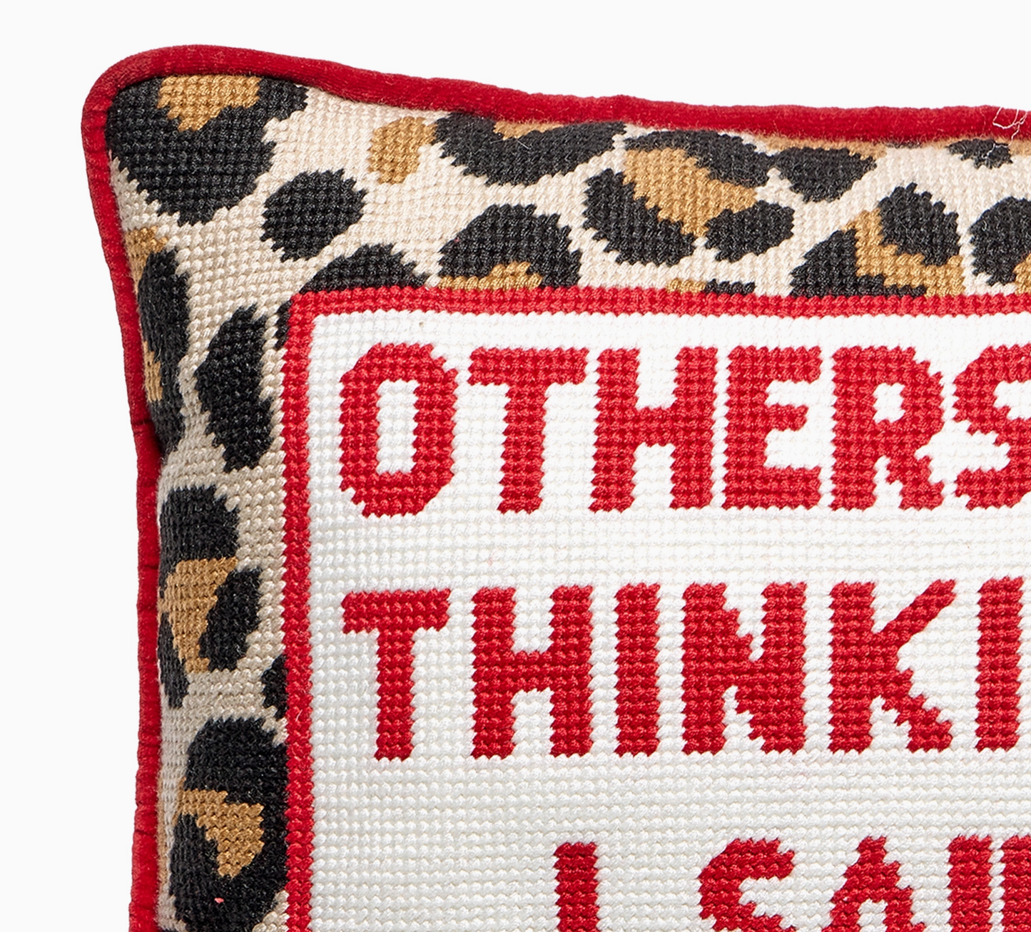 'Others Were Thinking It' Embroidered Pillow